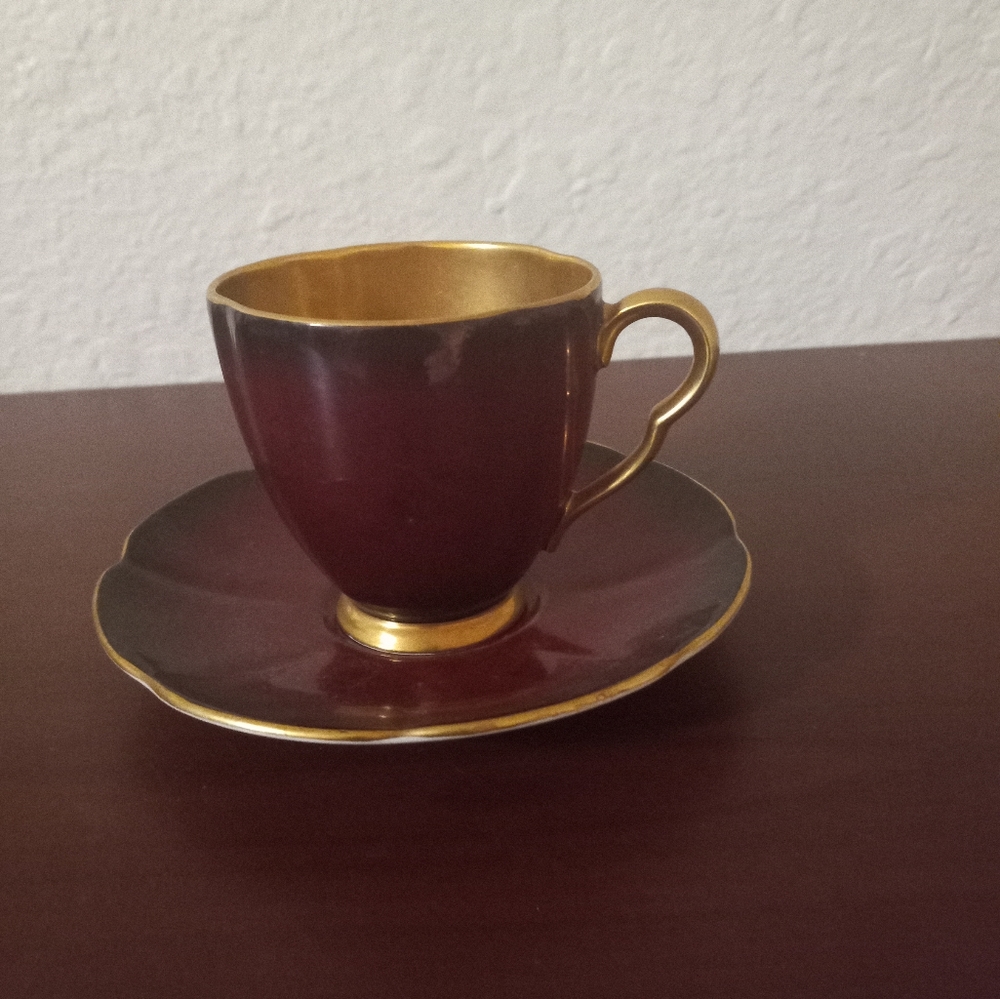 Carleton Ware brand, bone china tea cup set, made in England